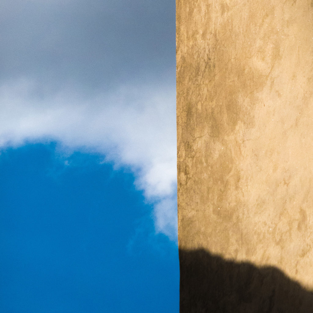 Cloud, Shadow & Wall, Cortona, Tuscany, 2017 - Photograph by Jeff Curto